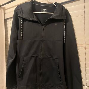 Hurley Black Zip-Up Hoodie